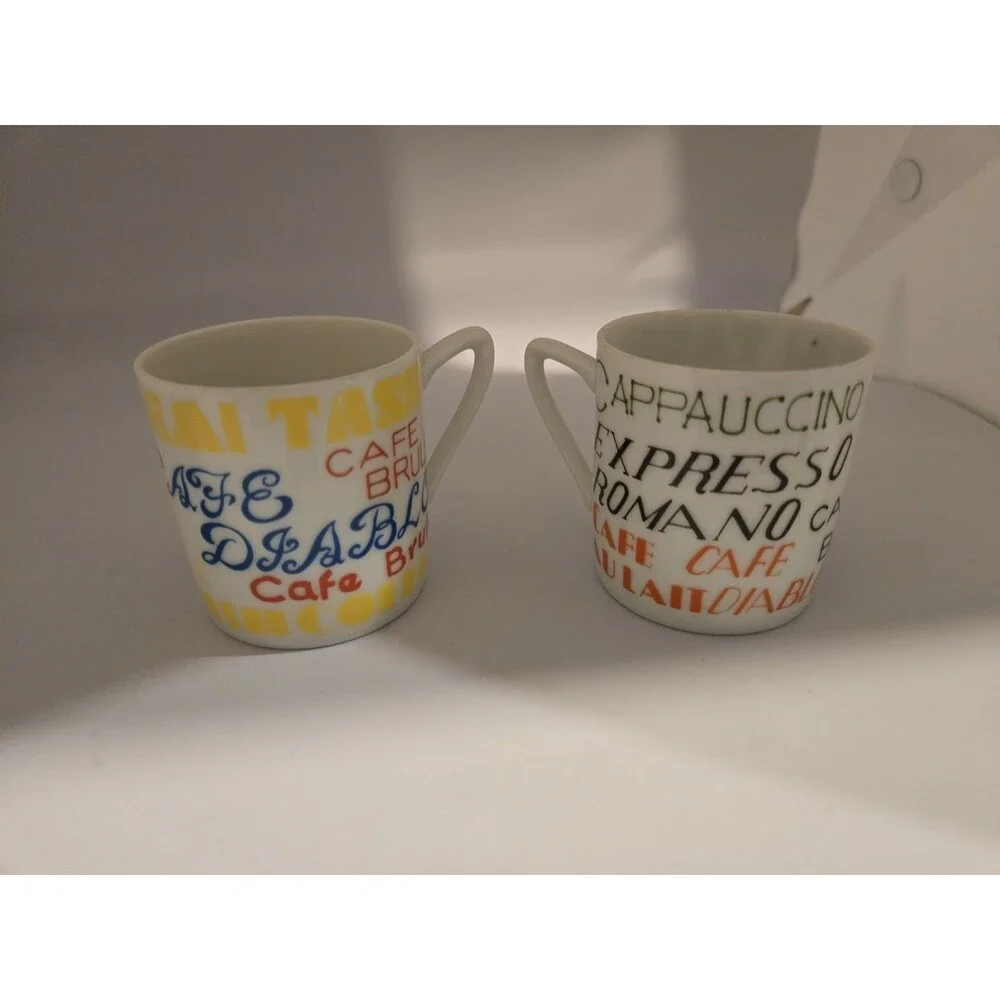 S/2 Vintage ROYAL CROWN Japan espresso cups